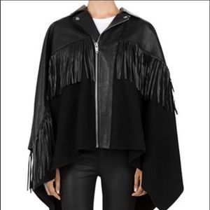 NWT the kooples fringe cape!